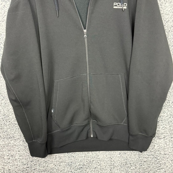 Polo by Ralph Lauren Black Zip-Up Hoodie - Picture 5 of 12